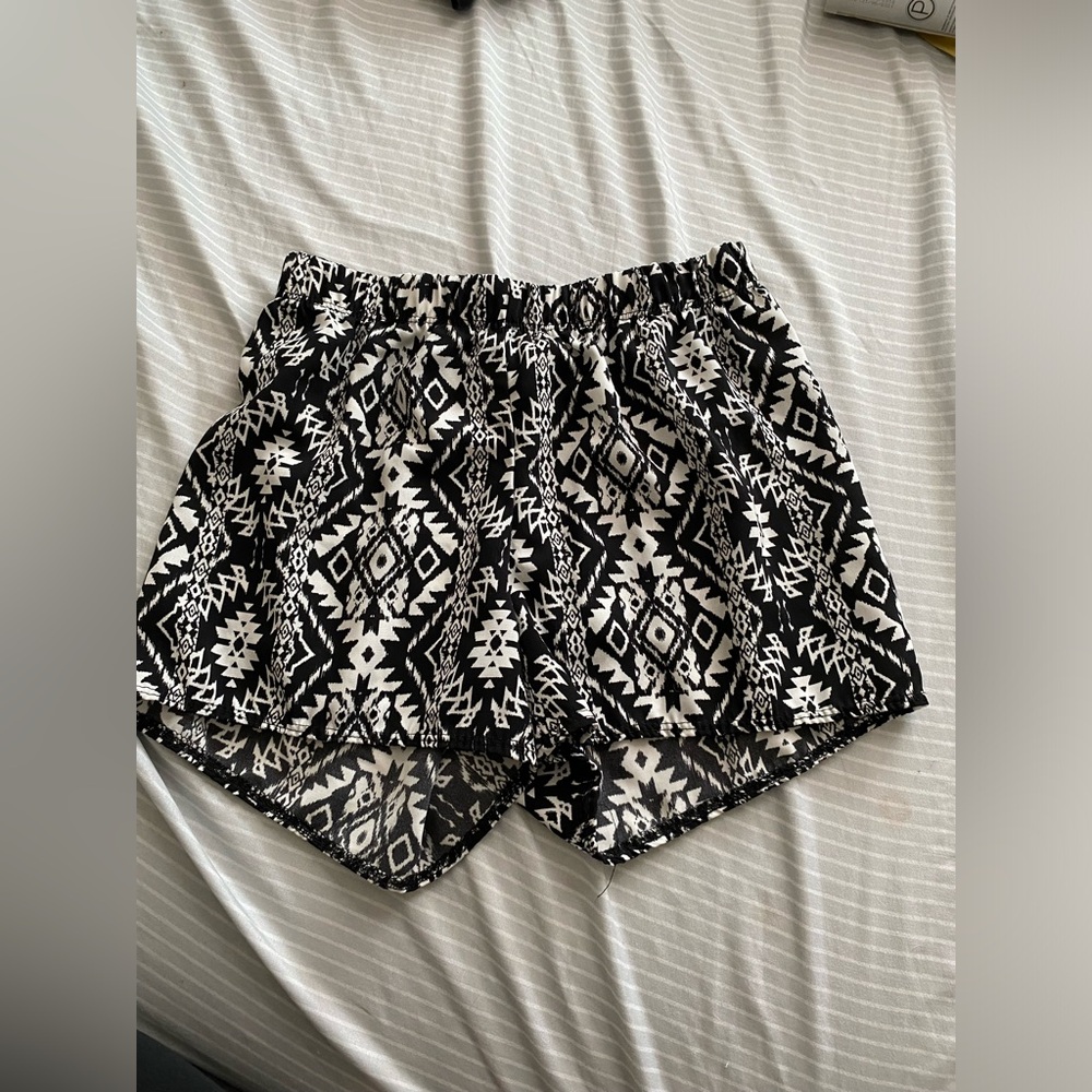 Black and White Miss Majesty Kids Shorts